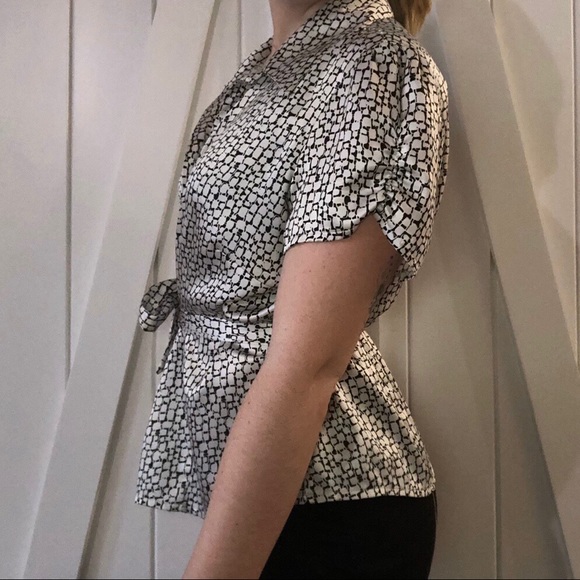 BELTED BLOUSE - Picture 3 of 4